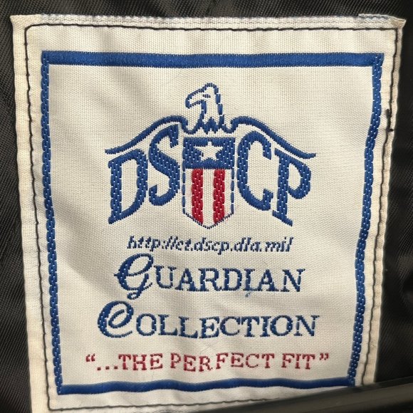 DSCP Vintage Navy Blue Guardian Collection Bomber Jacket Medium Long - Picture 13 of 16